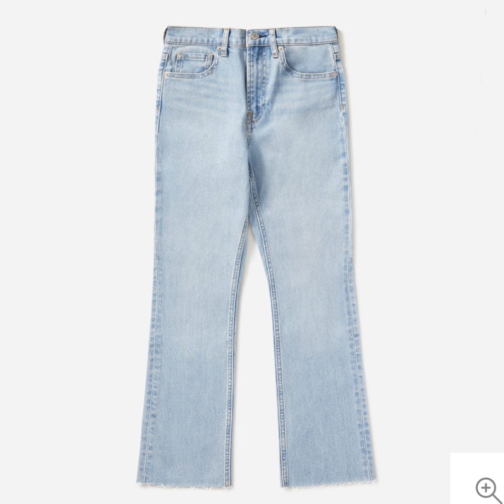 Everlane kick crop jeans